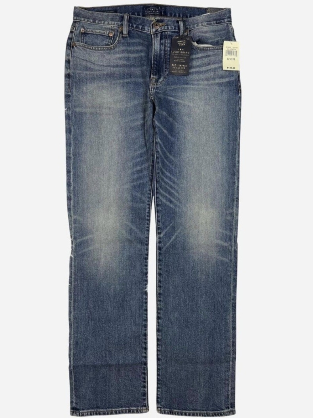 NWT Lucky Brand Men's Medium Blue Slim Straight Jeans - Picture 2 of 7